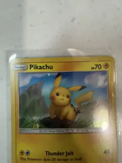 Pikachu SM183 SM Promo Holo Basic Pokemon Card Thunder Jolt HP 70 2019 - Image 2
