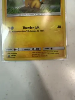 Pikachu SM183 SM Promo Holo Basic Pokemon Card Thunder Jolt HP 70 2019 - Image 3