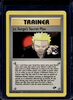 2000 Pokemon Gym Challenge Lt. Surge's Secret Plan #107/132 - Image 1