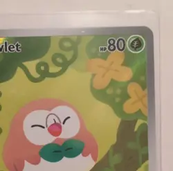 Pokemon Rowlet Basic Rare Full Art Holo 090/088 POR 2026 HP80 Attack30 - Image 4