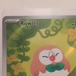 Pokemon Rowlet Basic Rare Full Art Holo 090/088 POR 2026 HP80 Attack30 - Image 5