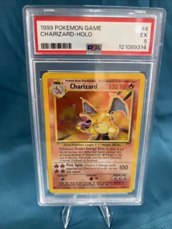 1999 POKEMON GAME #4 CHARIZARD-HOLO PSA 5 - Image 1