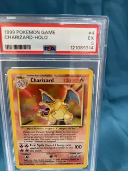 1999 POKEMON GAME #4 CHARIZARD-HOLO PSA 5 - Image 3