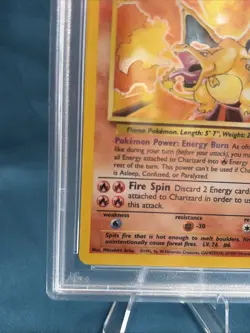 1999 POKEMON GAME #4 CHARIZARD-HOLO PSA 5 - Image 5