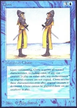 1 x Clone - Alpha - Moderate Play - MTG - Image 1