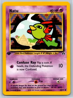 Natu - 1st Edition - Neo Discovery 59/75 Pokemon Card NM - Image 1
