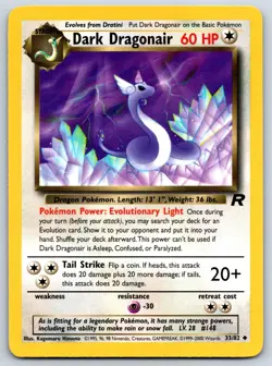 Dark Dragonair - Team Rocket 33/82 Pokemon Card NM - Image 1