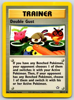 Double Gust - Neo Genesis 100/111 Tomokazu Komiya Pokemon Card NM - Image 1