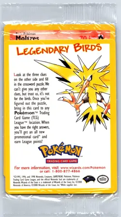 Moltres - Black Star Promo 21 Vintage WotC Pokemon Card Sealed - Image 1