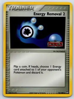Energy Removal 2 - Reverse Holo - Power Keepers 74/108 Pokemon Card LP - Image 1