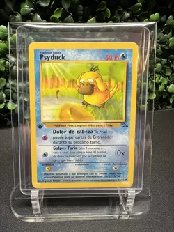 Psyduck 53/62 1st Edition SPANISH Fossil LP-NM Pokemon TCG - Image 1