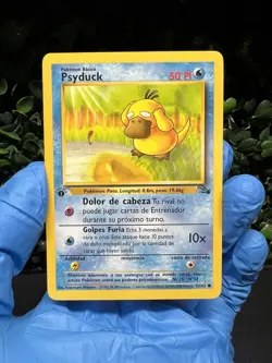Psyduck 53/62 1st Edition SPANISH Fossil LP-NM Pokemon TCG - Image 2