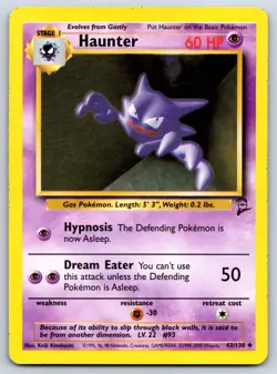 Haunter - Base Set 2 043/130 Pokemon Card LP - Image 1