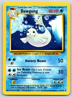 Dewgong - Base Set 025/102 Pokemon Card NM - Image 1