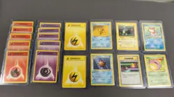 Pokemon Base Set & Jungle Lot 18 Cards Energies Trainer Starmie Staryu - Image 1