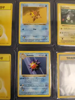 Pokemon Base Set & Jungle Lot 18 Cards Energies Trainer Starmie Staryu - Image 4