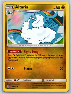 Altaria - Holo Rare - Dragon Majesty 40/70 Pokemon Card NM - Image 1
