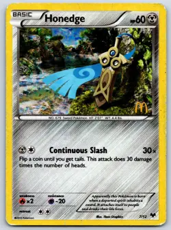 Honedge - Holo McDonald's Promo 2014 7/12 Pokemon Card HP - Image 1