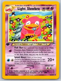 Light Slowbro - Neo Destiny (1st Edition) 051/105 Pokemon Card NM - Image 1