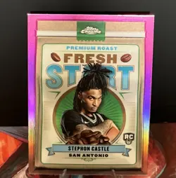 2024-25 Topps Chrome - Fresh Start Stephon Castle #FS-3 Pink Refractor (RC) - Image 1