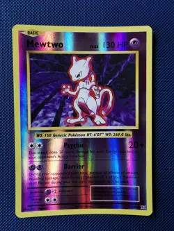 Pokemon Mewtwo TCG XY Evolutions Reverse Holo Rare Card 51/108 - Image 1