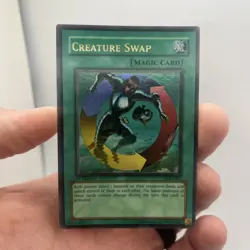 Yu-Gi-Oh! Creature Swap Legacy of Darkness LOD-081 1st Edition Holo Spell - Image 1