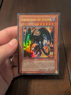 Yu-Gi-Oh! LIMITED EDITION Archfiend of Gilfer #JMP-EN003 Light Play - Image 1