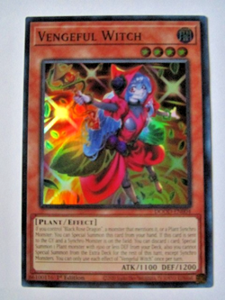 Yugioh! Vengeful Witch Dood-En004 Super Rare Near Mint!! - Image 1