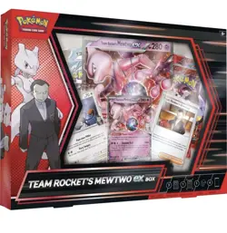 Pokemon TCG Cards Team Rocket's Mewtwo Ex Box New Sealed - Image 1