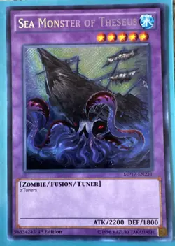 1st Edition Sea Monster of Theseus 1996 Yu-Gi-Oh Card MP17-EN231 NM/LP - Image 1