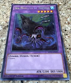 1st Edition Sea Monster of Theseus 1996 Yu-Gi-Oh Card MP17-EN231 NM/LP - Image 2