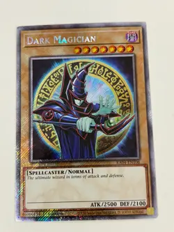 Yugioh - Dark Magician - 1st Edition Platinum Secret Rare NM - Free Holo Card - Image 1
