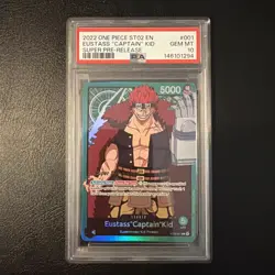 Eustass “Captain” Kid - ST02-001-PSA 10-Super Pre-Release English One Piece - Image 1
