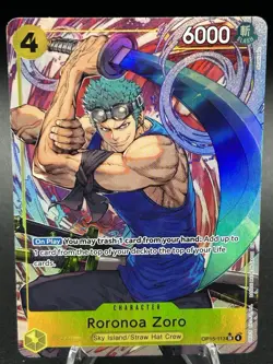 One Piece Roronoa Zoro (Alternate Art) (OP15-113) Adventure on Kami's Island - Image 3