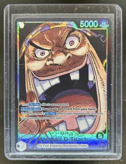 2024 One Piece Marshall.D.Teach Leader Alt Art #OP09-081 - Image 1