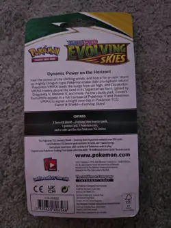 Pokemon Evolving Skies Checklane Blister Pack Slowpoke Promo Brand New Sealed - Image 2
