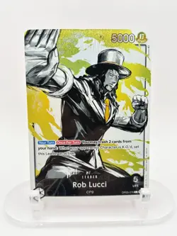 One Piece Pillars Of Strength Rob Lucci OP03-076 Alt Art Leader English NM - Image 1