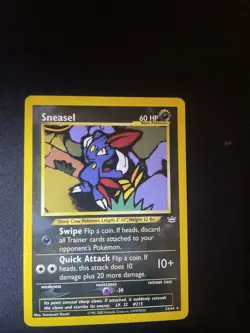 Pokemon SNEASEL 24/64 - Neo Revelation - WOTC Vintage - Non Holo Rare Card (LP) - Image 1