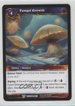 2011 World of Warcraft TCG: Throne of the Tides Fungal Growth #34 - Image 1