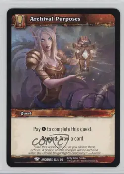 2012 World of Warcraft TCG: Timewalkers - War the Ancients Archival Purposes - Image 1