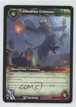 2012 World of Warcraft TCG: Tomb of the Forgotten Obsidian Colossus #155 - Image 1
