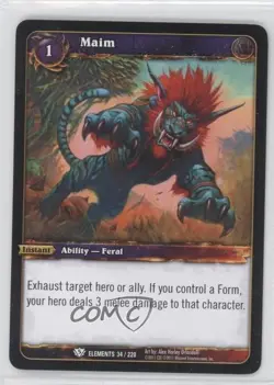 2010 World of Warcraft TCG: War of the Elements Maim #34 - Image 1