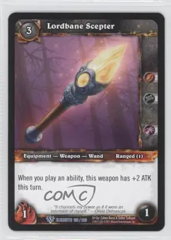 2010 World of Warcraft TCG: War of the Elements Lordbane Scepter #198 - Image 1