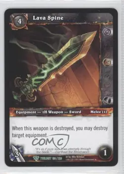 2011 World of Warcraft TCG: Twilight of the Dragons Lava Spine #199 - Image 1