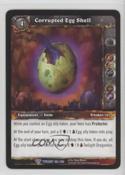 2011 World of Warcraft TCG: Twilight of the Dragons Corrupted Egg Shell #186 - Image 1