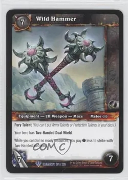 2010 World of Warcraft TCG: War of the Elements Wild Hammer #201 - Image 1