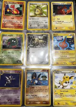 Vintage Non Holo Lot Pokemon TCG Moderate To Damaged 54 Cards Bends Dings Wear - Image 2