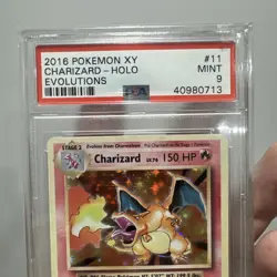 Pokemon 2016 XY Evolutions Charizard Holo 11/108 PSA 9 ( FADED ON THE FRONT) - Image 4
