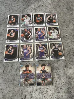 2025-26 Bowman Basketball Utah Jazz Team Lot Of 14 Cards (7 Are Chrome) - Image 1