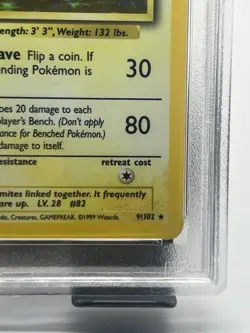 Pokemon TCG Magneton 9/102 Base Set Holo Rare PSA 6 - Image 5